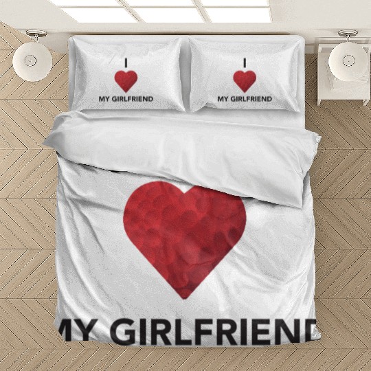 I heart my girlfriend 1 Bedding Sets