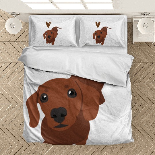 Dachshund Bedding Sets, Funny Gift for Dachshund Lover