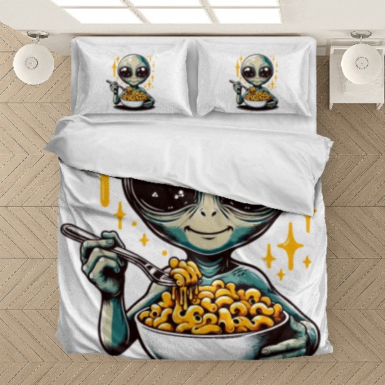 Galaxy Mac and Cheese | Sci-fi Comfort Food Gifts Bedding Sets