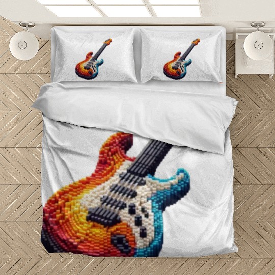 Pixel Guitar Bedding Sets
