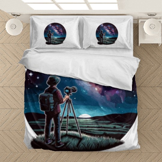 Astrophotography Astronomy Space Camera Star Watch Bedding Sets