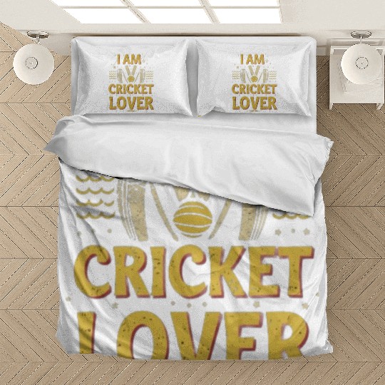 i am cricket lover Bedding Sets