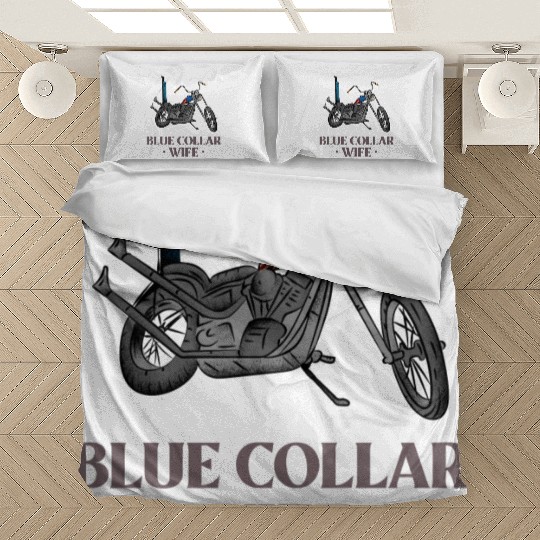 Blue Collar Wife Motorcycle Bedding Sets
