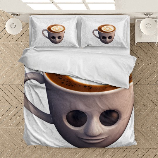 Creepy Coffee Cup Bedding Sets