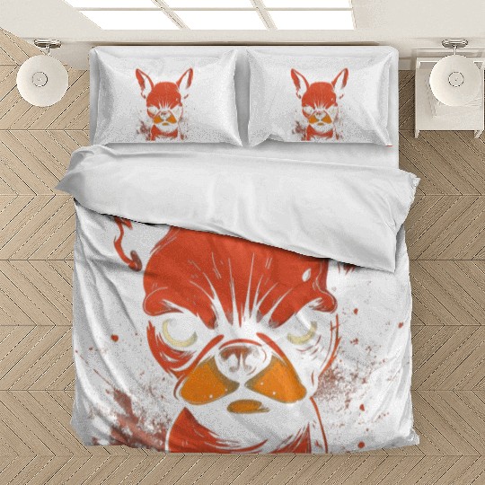 Angry French Bulldog Bedding Sets