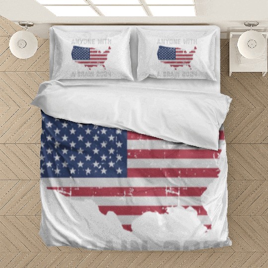 2024 Brain Vote Democracy Anti-Trump Bedding Sets