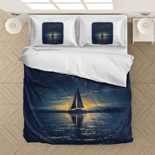 Starry Night Sailing Catamaran Bedding Sets