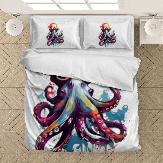octopus colored unique design Bedding Sets