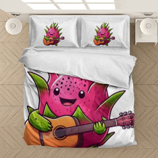 Dragon Fruit Jam: Playing the Guitar Bedding Sets