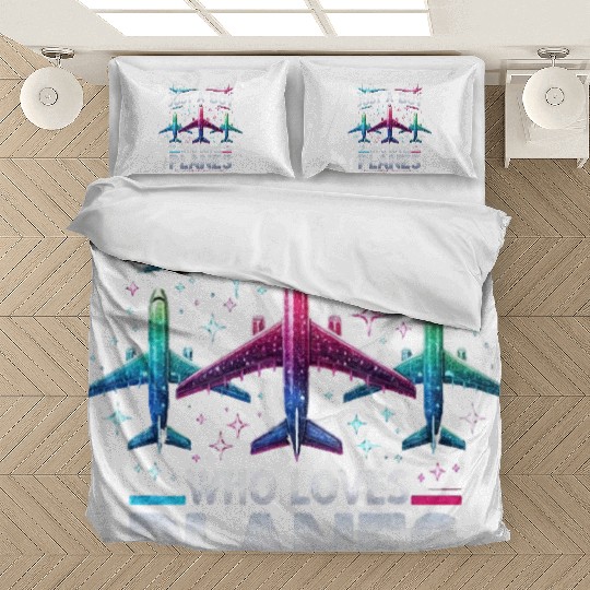 Just A Boy Who Loves Planes Bedding Sets