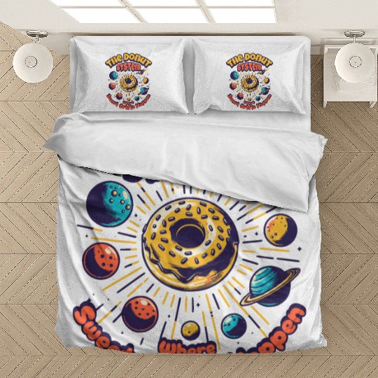 Donut Solar System Bedding Sets