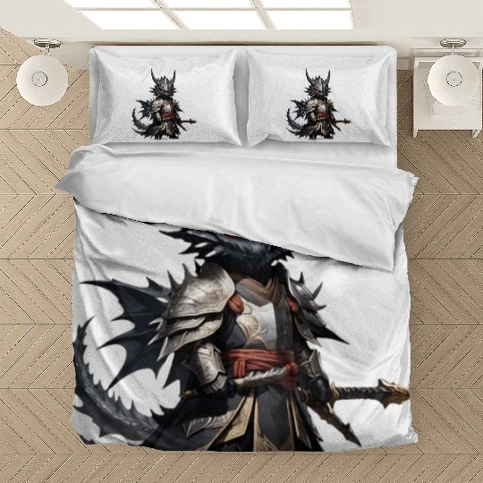 Chibi dragonwarrior in Full armor Bedding Sets