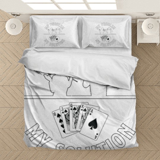 Classic Blackjack My Problem My Pictogram Dad Mom Bedding Sets