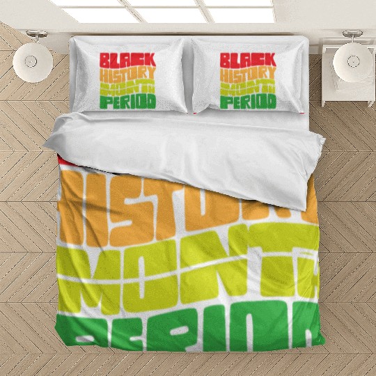 Black History Month Period African American Pride Bedding Sets
