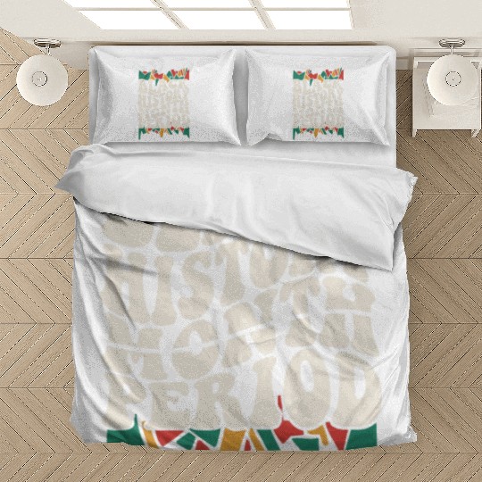 Black History Month Period African American Pride Bedding Sets