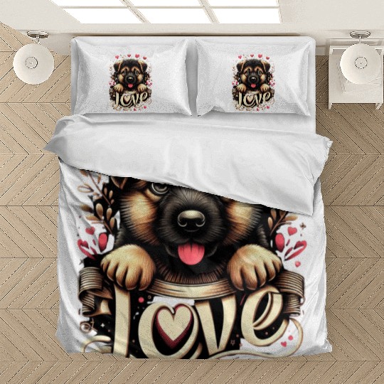 German shepherd puppy Bedding Sets