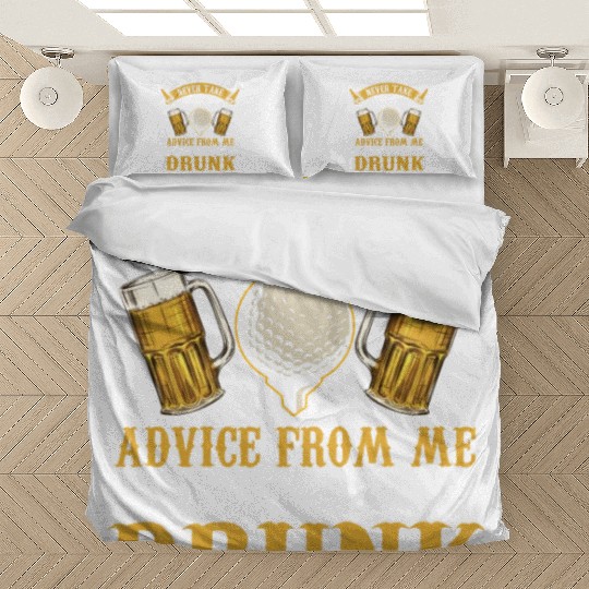 Funny golf beer golfing Bedding Sets