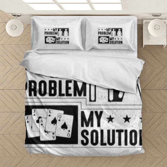 Euchre Player My Problem My Pictogram Mom Dad Bedding Sets