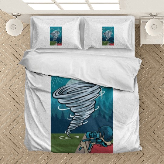 Camera & Tornado Videographer Gift Bedding Sets