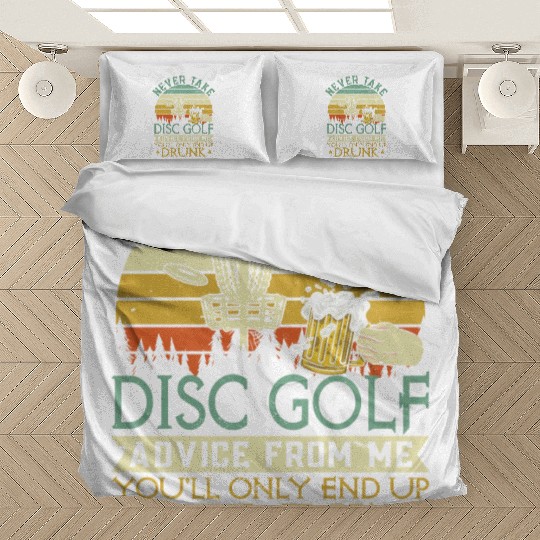 Disc Golf Advice Beer Disc Golfing Bedding Sets