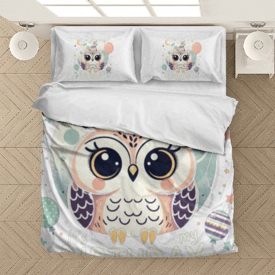 Its My Birthday Sweet Birthday Owl Bedding Sets