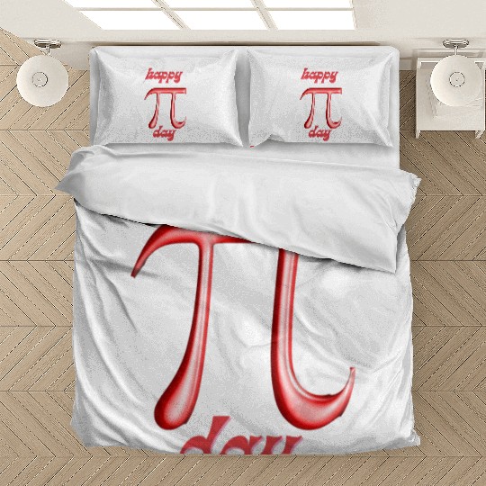 Pi Day in Red Bedding Sets