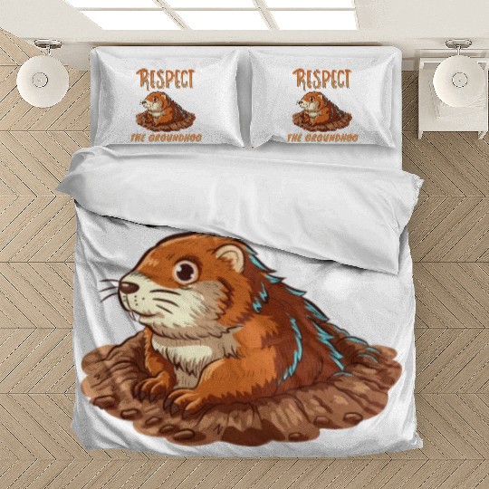 respect the groundhog Bedding Sets