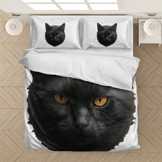 black cat face Bedding Sets