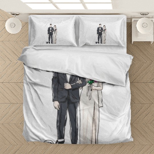 This Witch Is Getting Hitched Funny Wedding Humor Bedding Sets