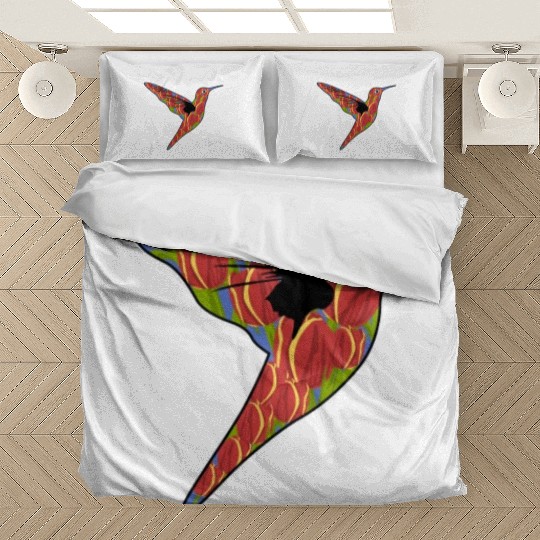 Humming-Bird Tulips Flowers Bedding Sets