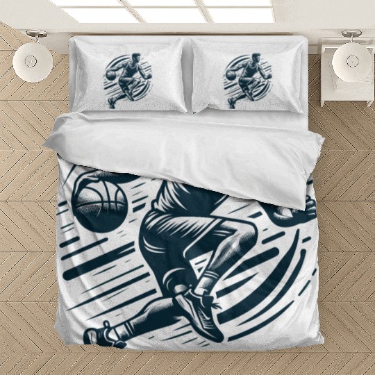 Basketball Player Icon Bedding Sets