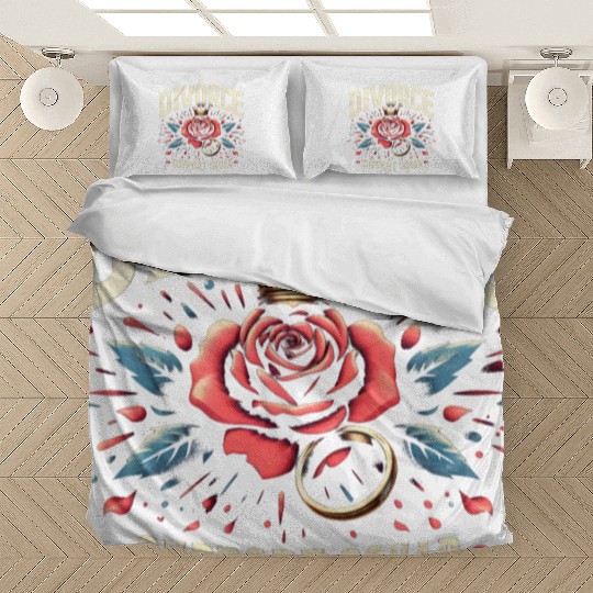 Divorce Support Squad Matching Friends Family Rose Bedding Sets