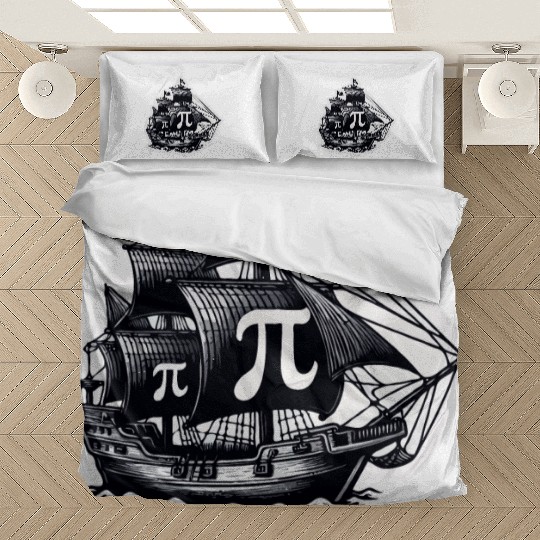 Math Pirate Ship Pi rate ship - Happy Pi Day Bedding Sets