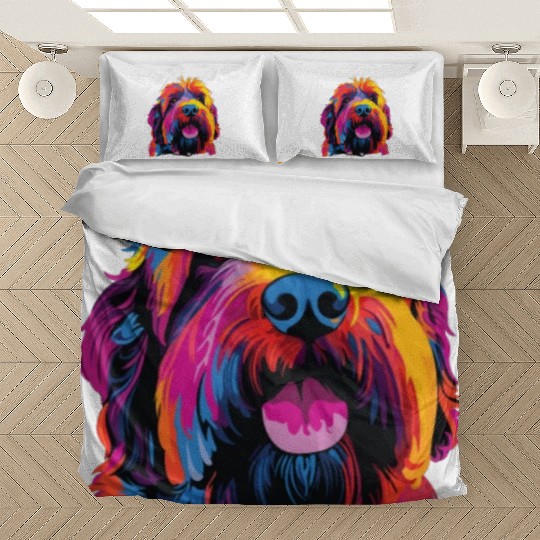 Colorful Russian Black Terrier Bedding Sets