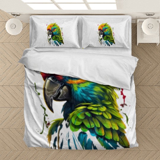 Macaw Parrot for a Bird Lover Animal Lover Bedding Sets