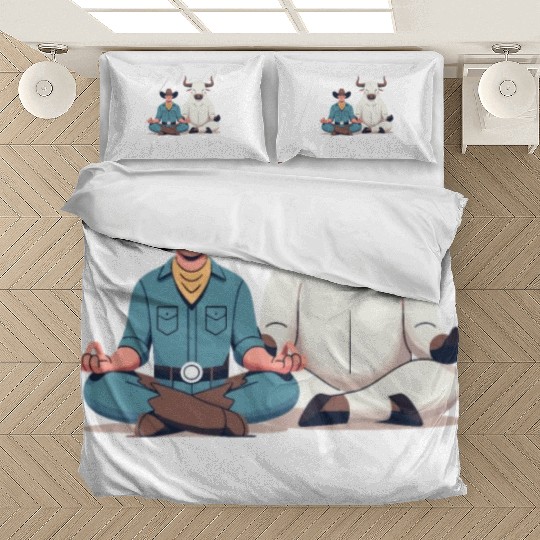 Rodeo Bull Riding Livestock Show Farmer Cattle Bedding Sets
