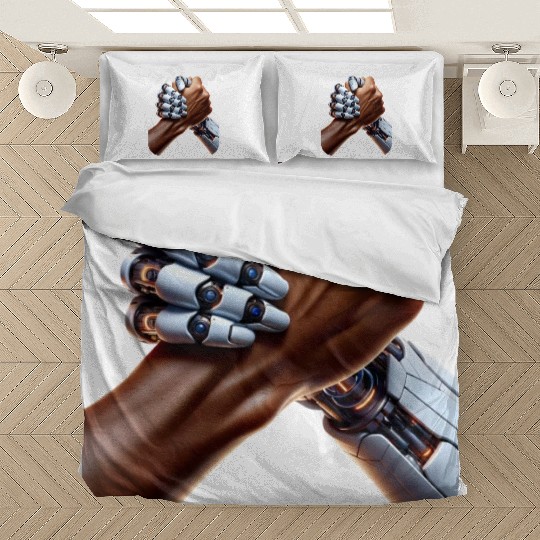 Embracing the Human-Robot Alliance Bedding Sets