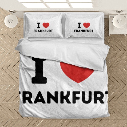 I Love Frankfurt Germany Bedding Sets