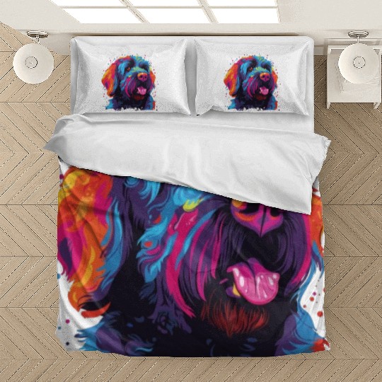 Colorful Russian Black Terrier Bedding Sets