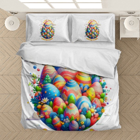 Vibrant Easter Egg Design for a Festive Easter Day Bedding Sets