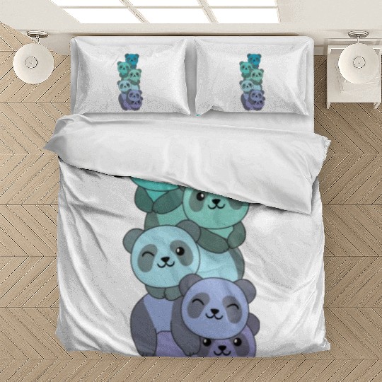 Neptunic Flag Pride Lgbtq Cute Panda Pile Bedding Sets