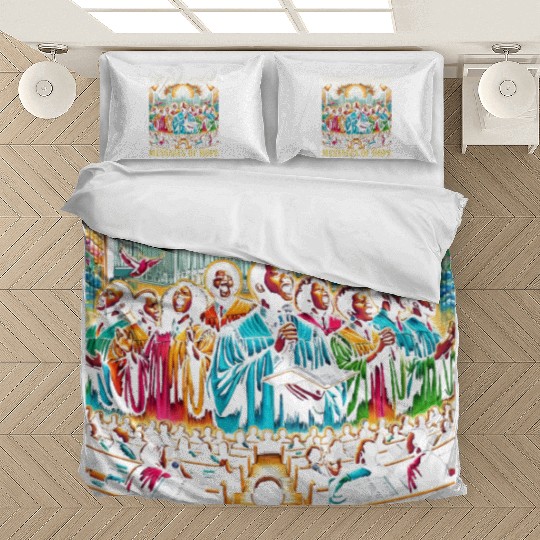 Gospel Music Religious Bible Scripture Christian Bedding Sets