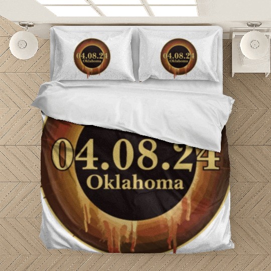 Total Solar Eclipse Path of Totality Oklahoma Bedding Sets