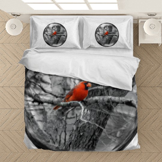 Life in a Bubble Collection -Contrasting Cardinal Bedding Sets