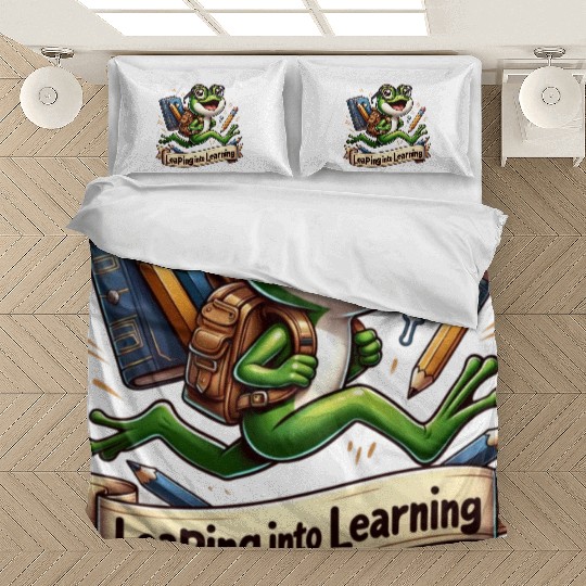 Leaping Into Learning Frog 100 Days of School Bedding Sets