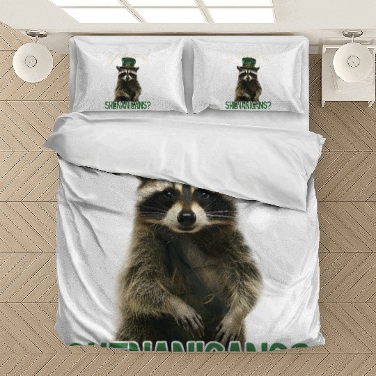Did Someone Say Shenanigans? Cute Raccoon Bedding Sets