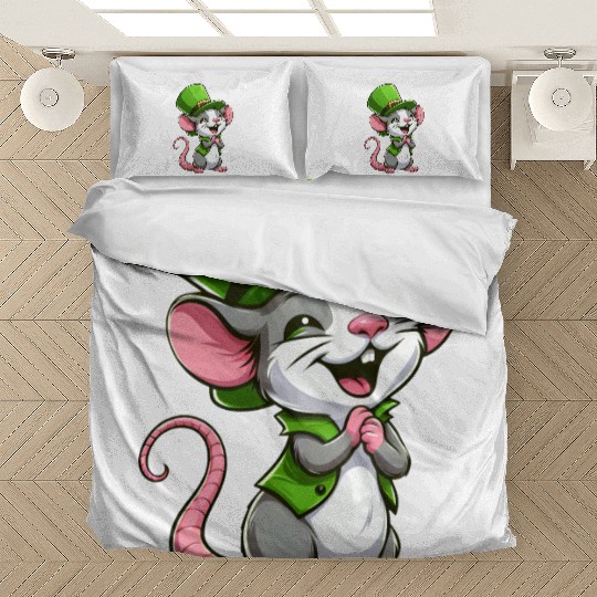 St. Patrick's Cute Rat Bedding Sets