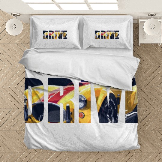 DRIVE - text cut-out design Bedding Sets