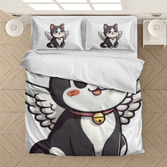 Kawaii Cat Angel Bedding Sets