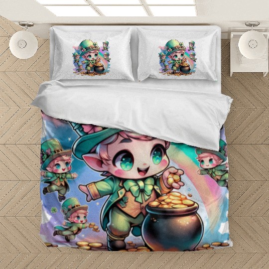 Saint Patrick's Day Chibi Leprechauns Bedding Sets